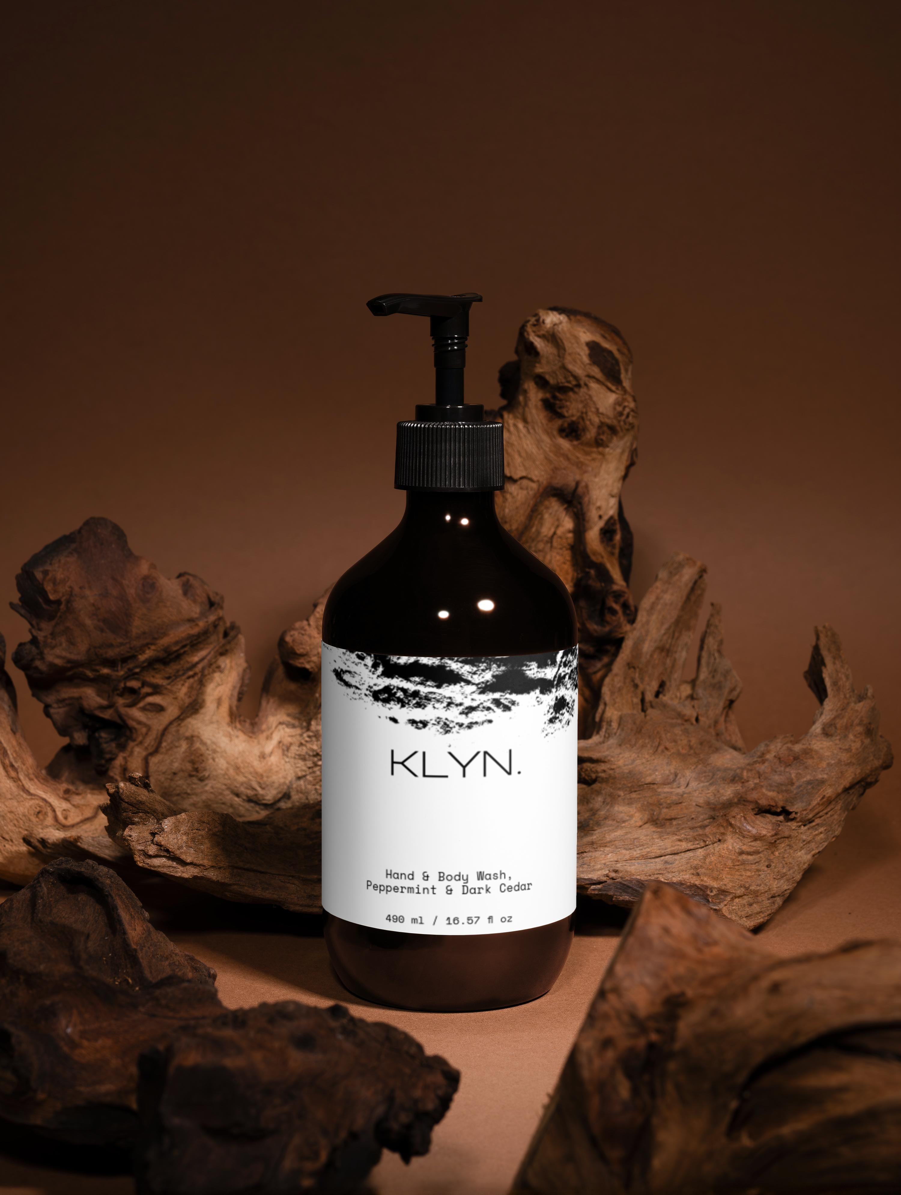 Hand & Body Wash, Peppermint & Dark Cedar