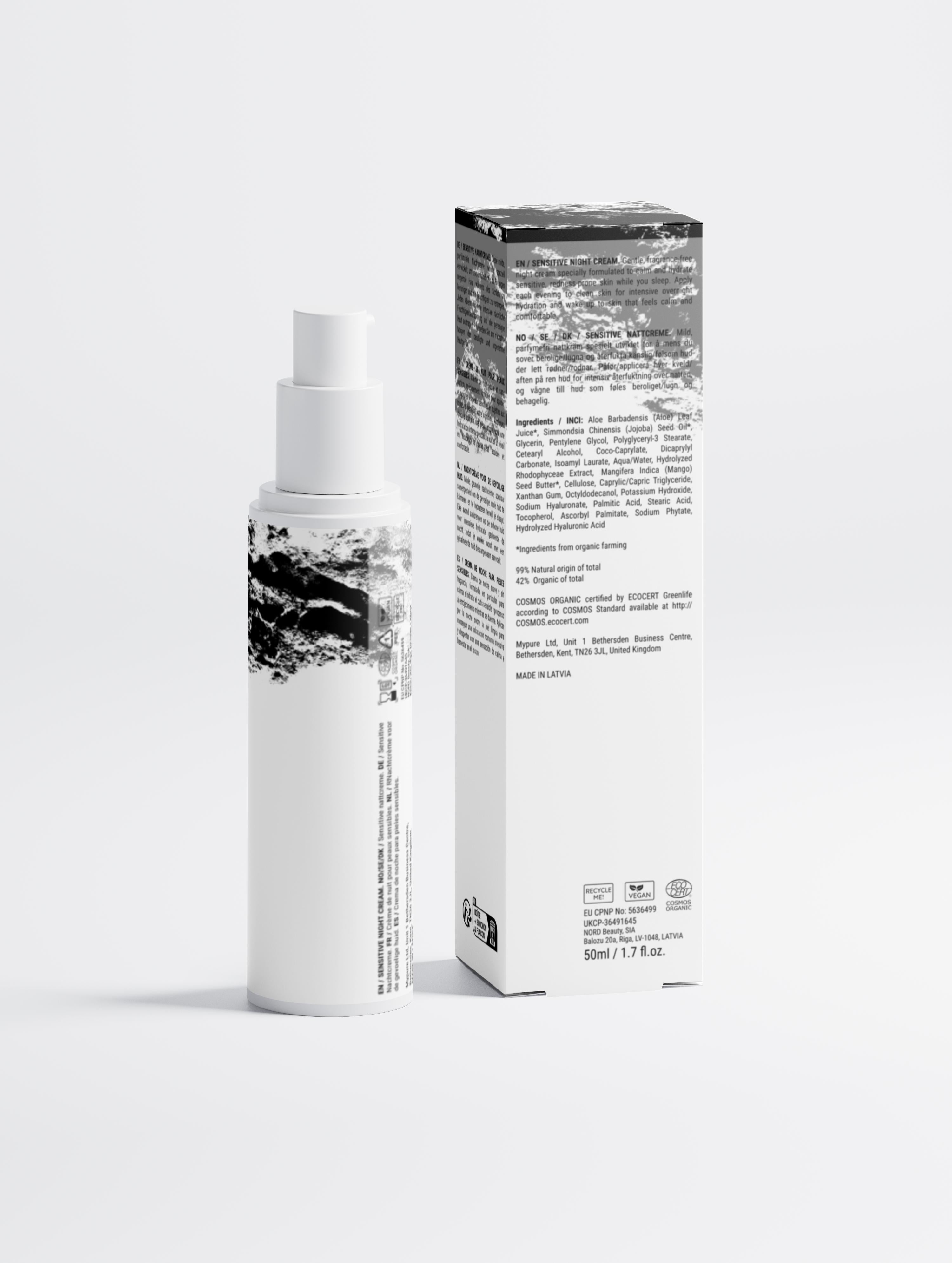 Sensitive Skin Overnight Cream, Fragrance-Free