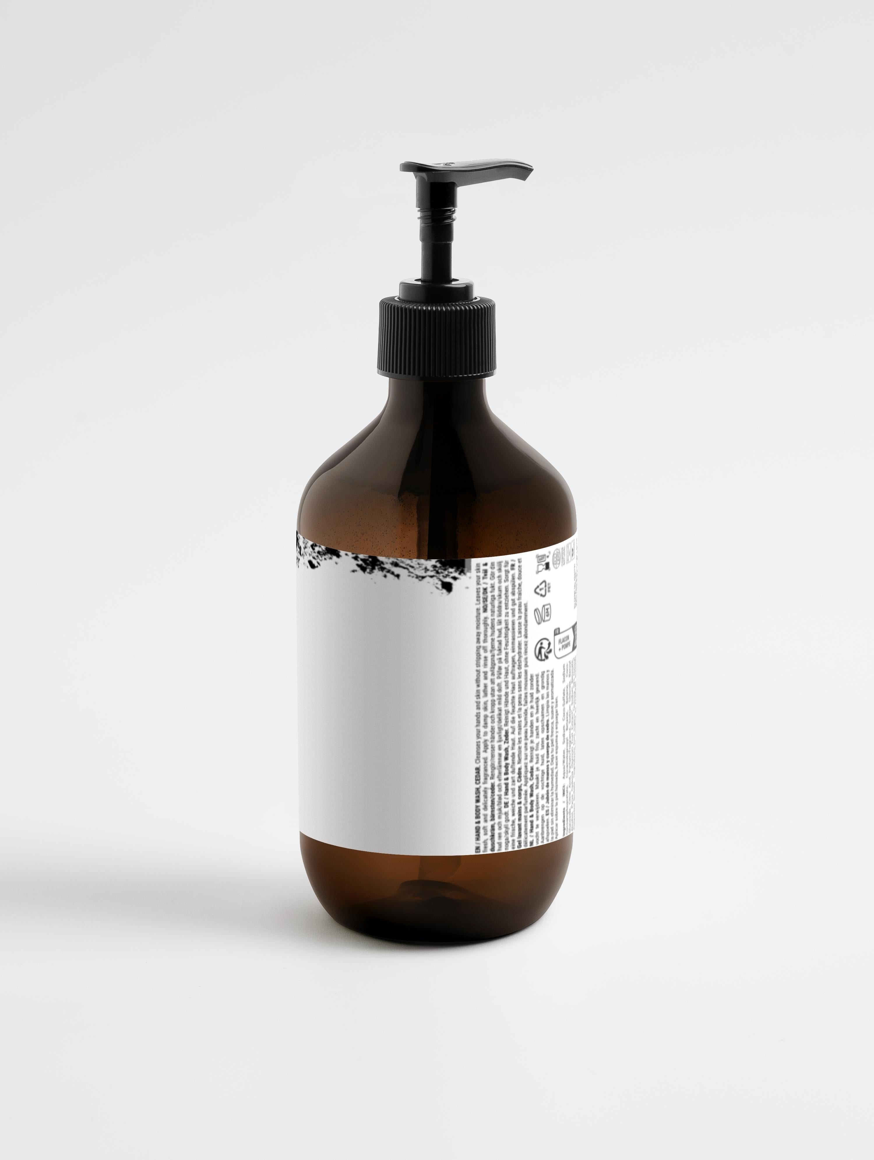 Hand & Body Wash, Peppermint & Dark Cedar